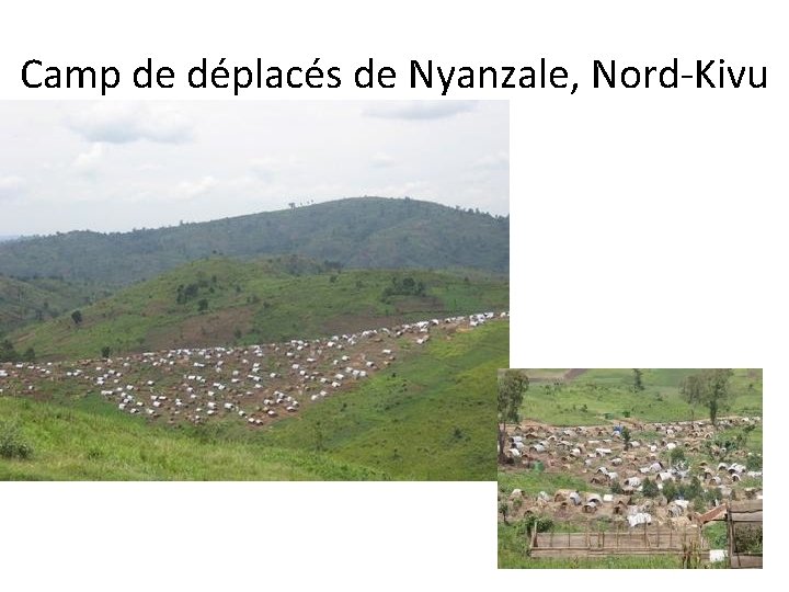 Camp de déplacés de Nyanzale, Nord-Kivu 