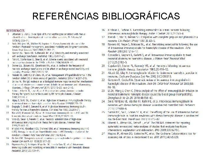 REFERÊNCIAS BIBLIOGRÁFICAS 