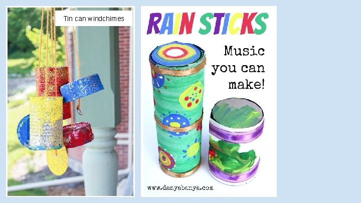 Tin can windchimes 