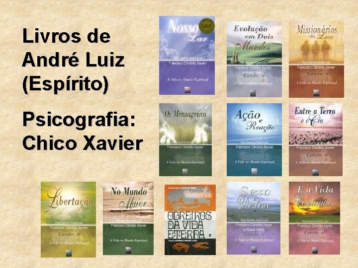 Livros de André Luiz (Espírito) Psicografia: Chico Xavier 