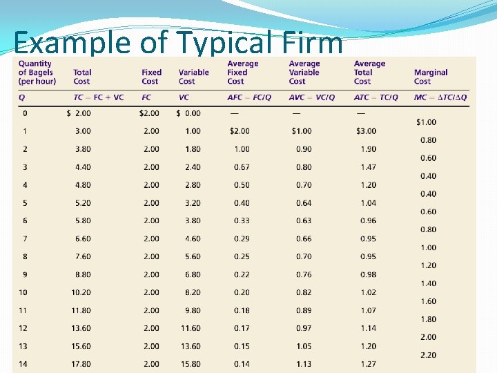 Example of Typical Firm 