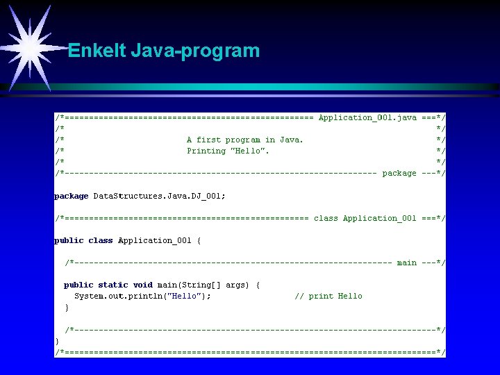 Enkelt Java-program 