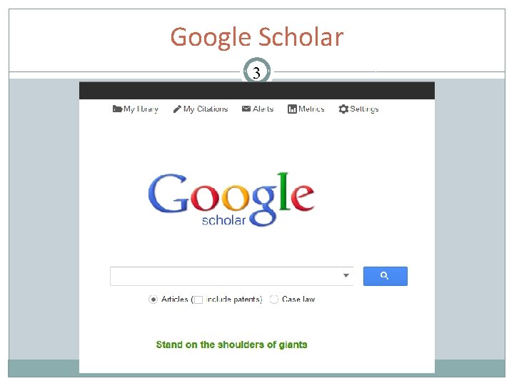Google Scholar 3 