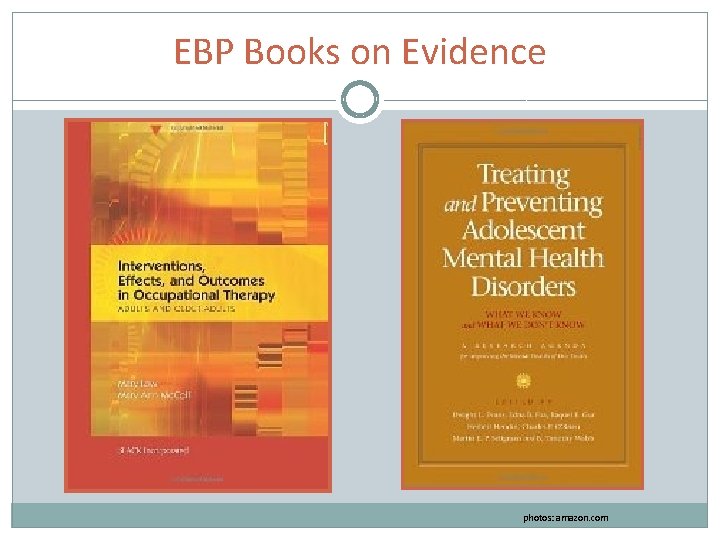 EBP Books on Evidence photos: amazon. com 