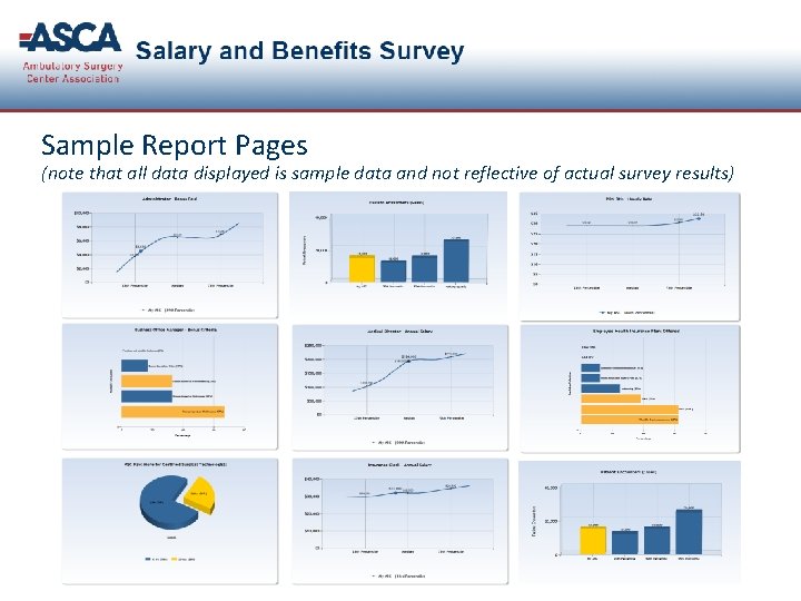Sample Report Pages (note that all data displayed is sample data and not reflective