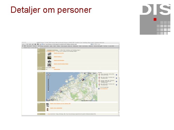 Detaljer om personer 