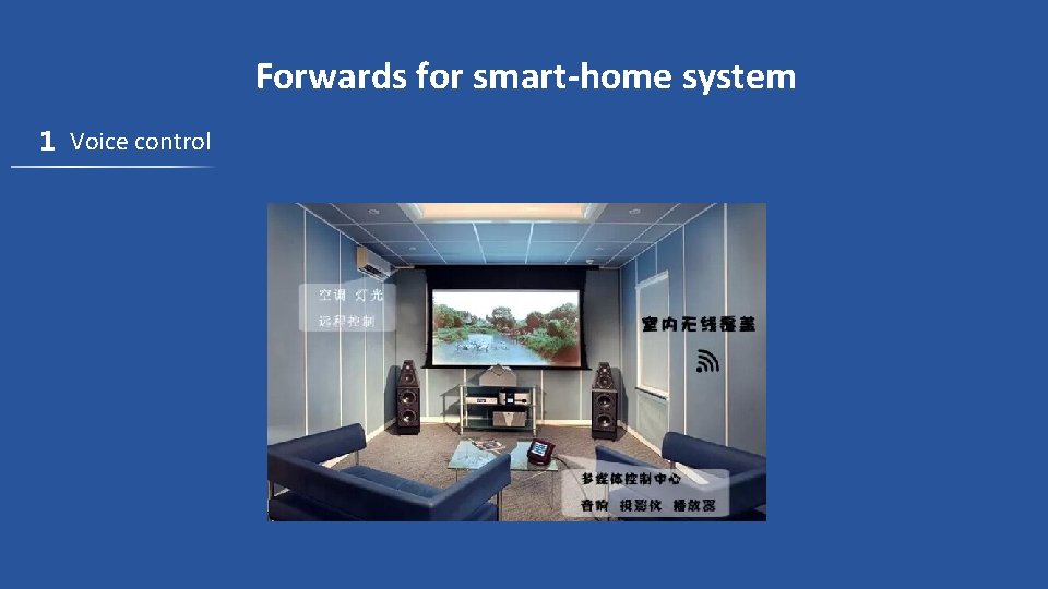 Forwards for smart-home system 1 Voice control 