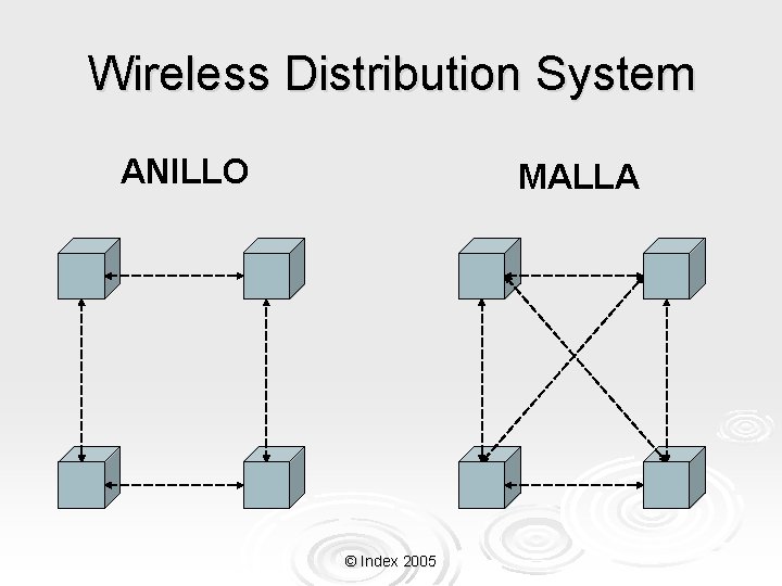 Wireless Distribution System ANILLO MALLA © Index 2005 