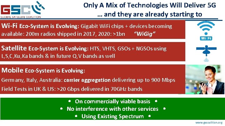 Only A Mix of Technologies Will Deliver 5 G … and they are already