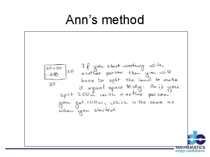 Ann’s method P-11 