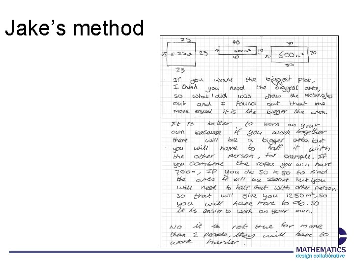 Jake’s method P-12 