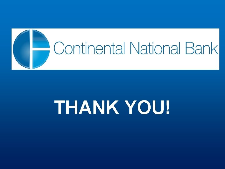 THANK YOU! 
