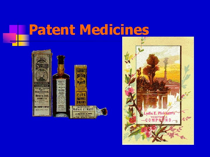 Patent Medicines 