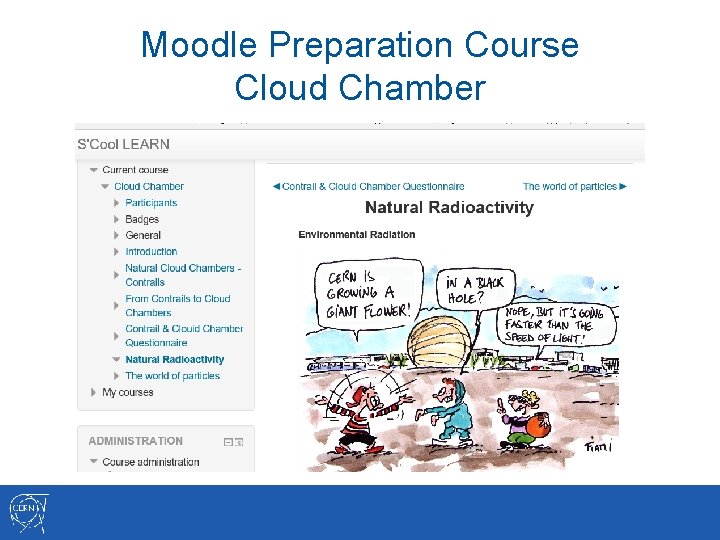 Moodle Preparation Course Cloud Chamber 