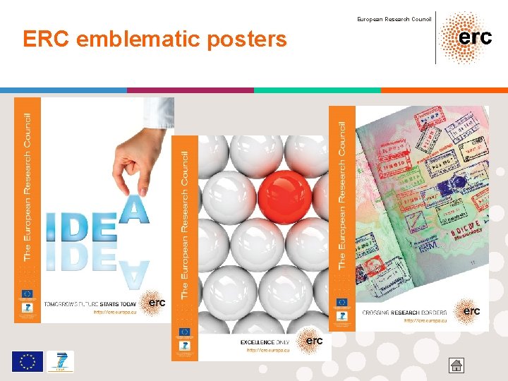 European Research Council ERC emblematic posters 