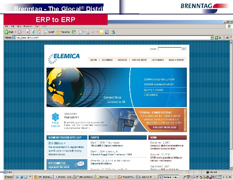 Brenntag - The Glocal® Distributor ERP to ERP 04/2011 Brenntag Confidential 24 