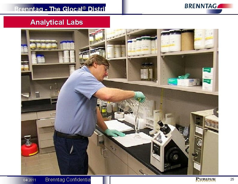 Brenntag - The Glocal® Distributor Analytical Labs 04/2011 Brenntag Confidential 25 