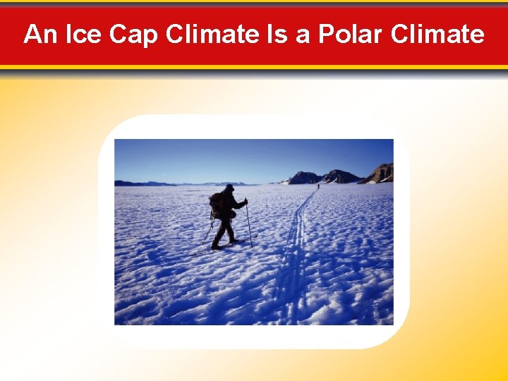 An Ice Cap Climate Is a Polar Climate 