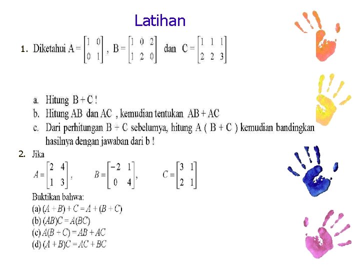 Latihan 1. 2. 