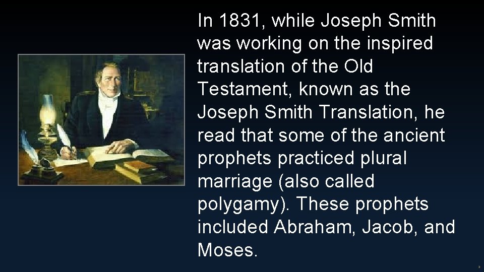 In 1831, while Joseph Smith was working on the inspired translation of the Old
