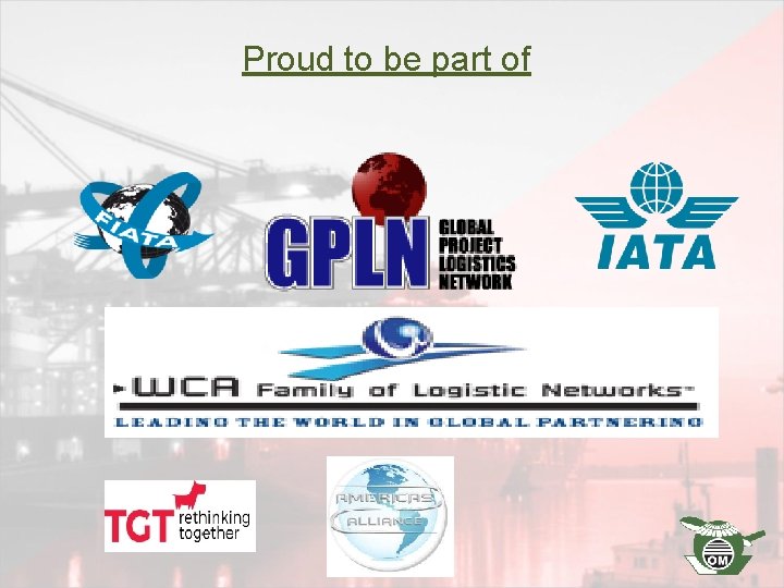 Proud to be part of 