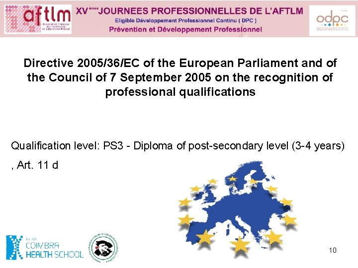 Directive 2005/36/EC of the European Parliament and of the Council of 7 September 2005
