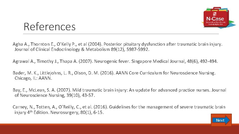 References Agha A. , Thornton E. , O’Kelly P. , et al (2004). Posterior