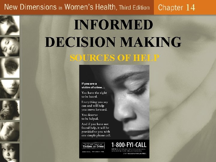 14 INFORMED DECISION MAKING SOURCES OF HELP 