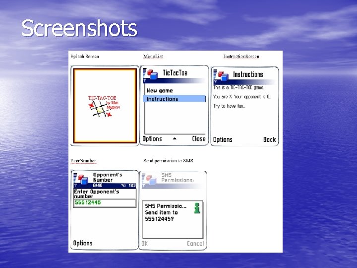 Screenshots 