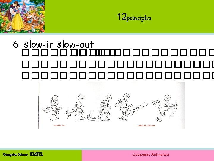 12 principles 6. slow-in slow-out ��������������������� Computer Science KMITL Computer Animation 12 principles 6. slow-in slow-out ��������������������� Computer Science KMITL Computer Animation