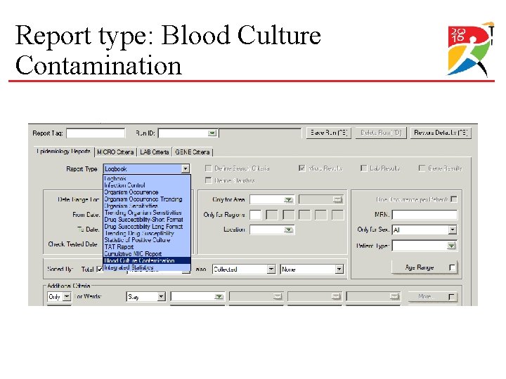 Report type: Blood Culture Contamination 
