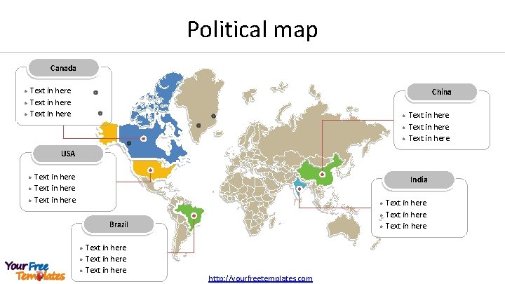 Political map Canada l l l Text in here China l l l Text