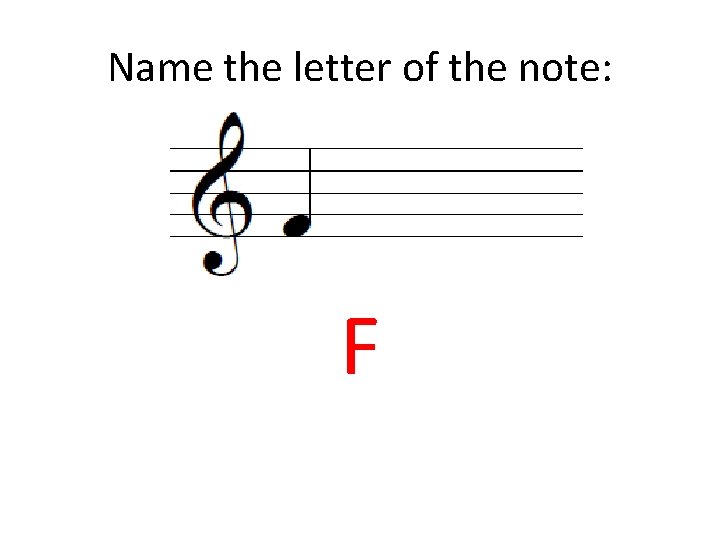 Name the letter of the note: F 