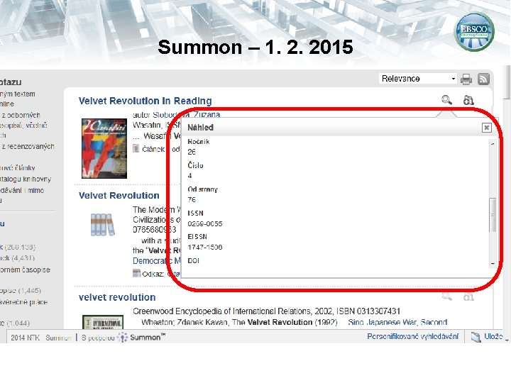 Summon – 1. 2. 2015 