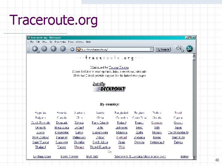 Traceroute. org 48 