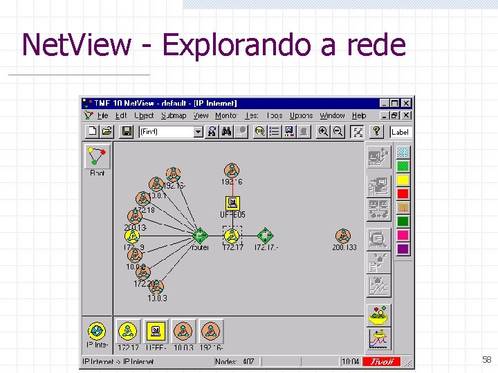 Net. View - Explorando a rede 58 