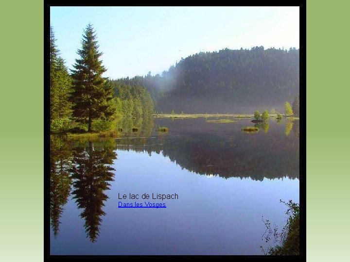 Le lac de Lispach Dans les Vosges 