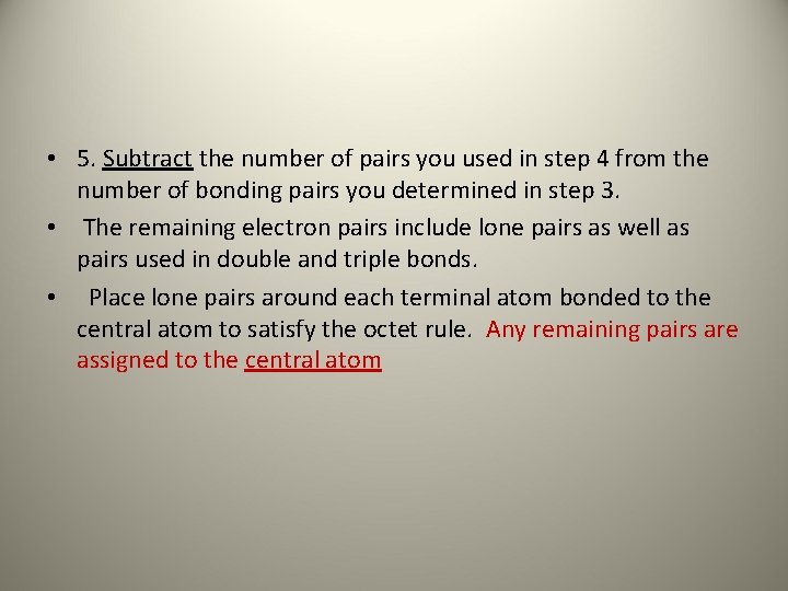  • 5. Subtract the number of pairs you used in step 4 from