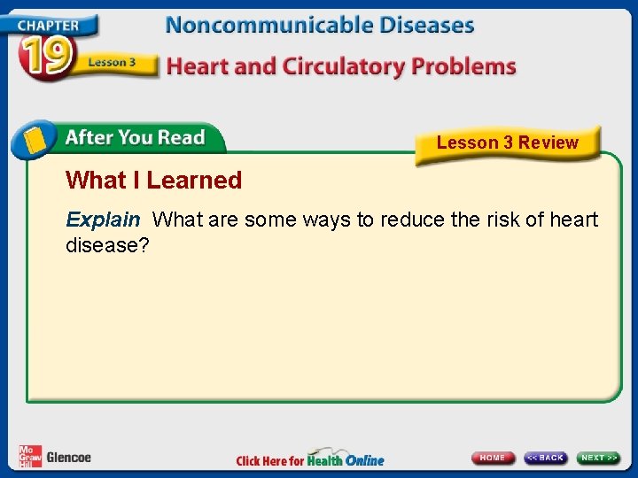 Lesson 3 Review What I Learned Explain What are some ways to reduce the