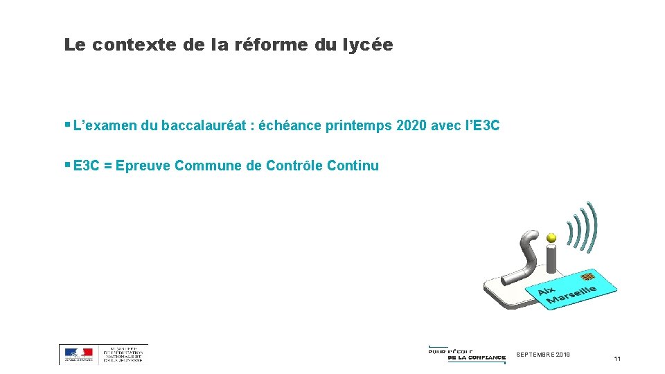 Le contexte de la réforme du lycée § L’examen du baccalauréat : échéance printemps