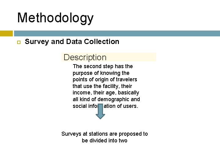 Methodology Survey and Data Collection Description The second step has the purpose of knowing