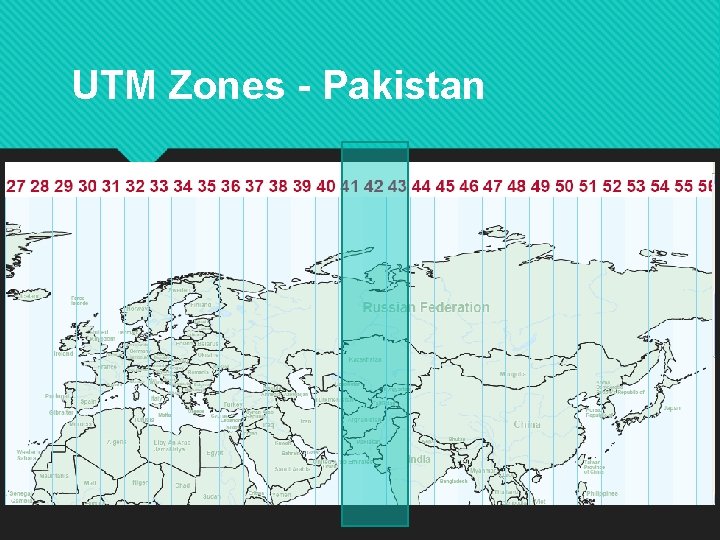 UTM Zones - Pakistan 