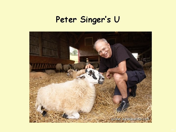 Peter Singer’s U BWS 