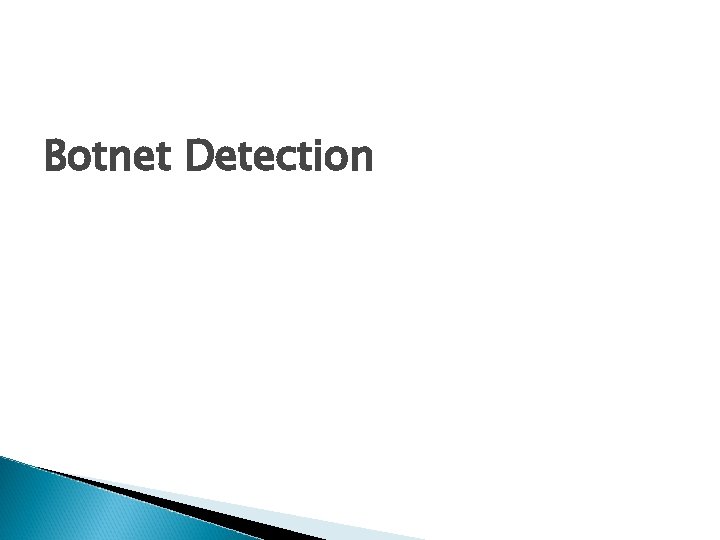 Botnet Detection 