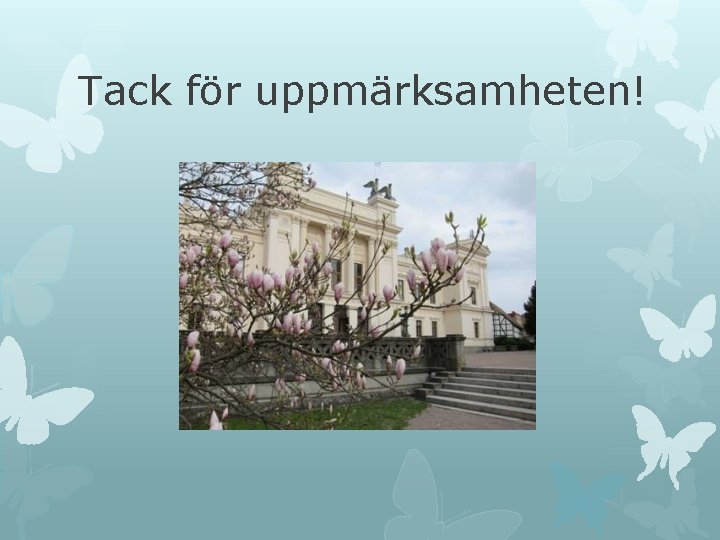 Tack för uppmärksamheten! 