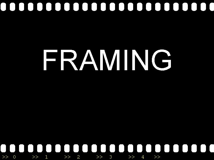 FRAMING >> 0 >> 1 >> 2 >> 3 >> 4 >> 