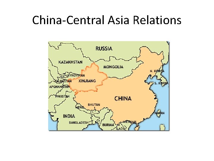 China-Central Asia Relations 