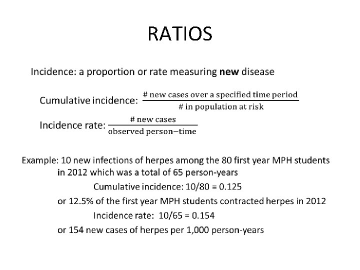 RATIOS • 