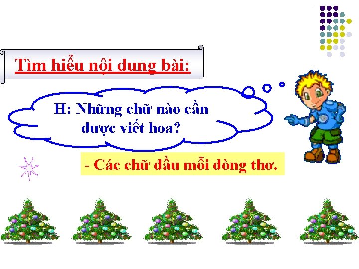 Tìm hiểu nội dung bài: H: Những chữ nào cần được viết hoa? -