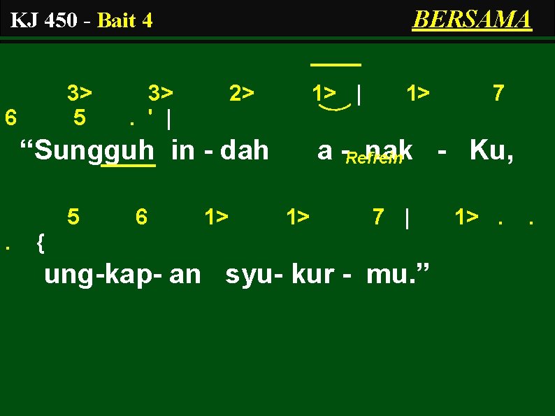 BERSAMA KJ 450 - Bait 4 3> 5 6 3>. ' | 2> 1>